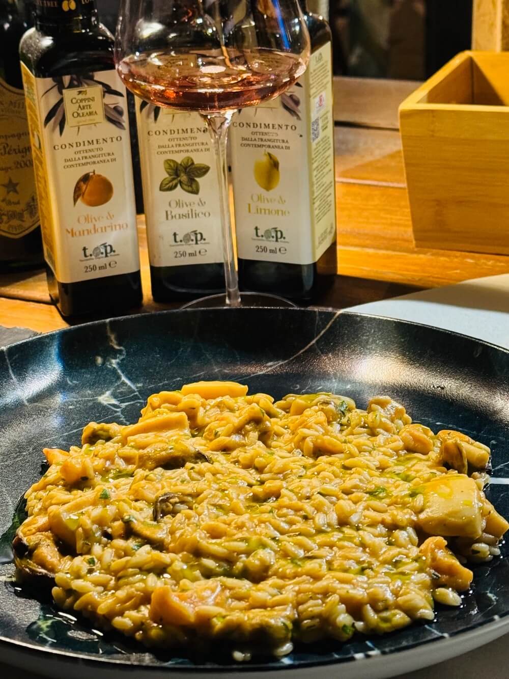 Risotto di mare servito al ristorante Kilauea a Lido di Savio